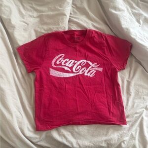 Coca-Cola Kids Bright Red Short Sleeve Tee with White Logo